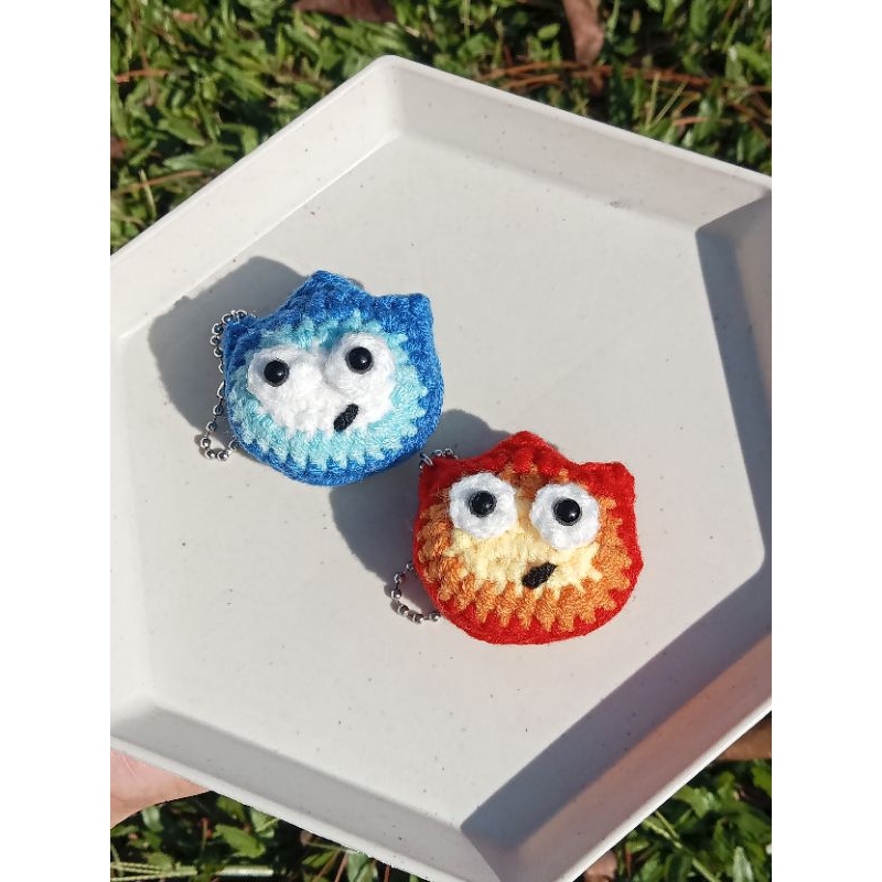 CALCIFER KEYCHAIN CROCHET || Gantungan Rajut Calcifer || Ghibli Edition