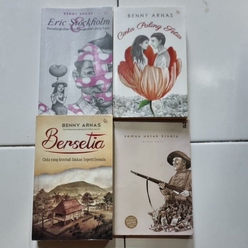 Aneka Novel Murah Preloved ORIGINAL | Benny Arnas - Cinta Paling Setia - Eric Stockholm - Bersetia |