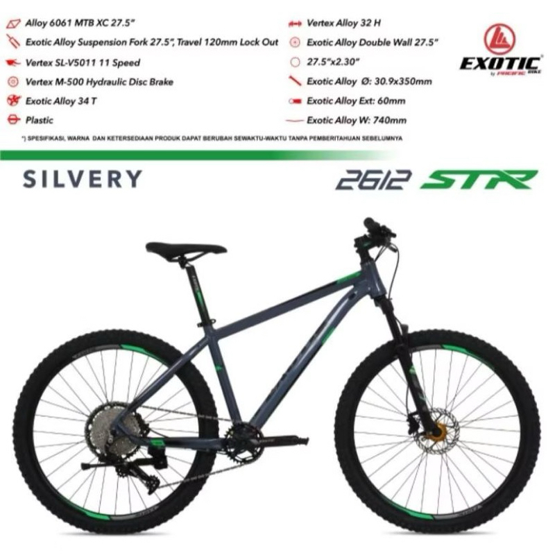 Sepeda Exotic 27.5 Inch MTB 2612 STR
