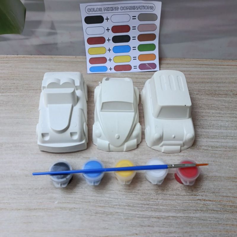 

mewarnai patung gypsum seri mobil