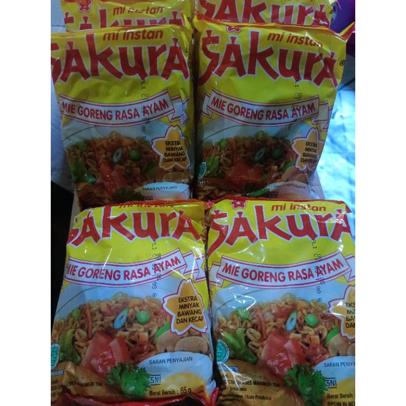 

Mie sakura goreng rasa ayam