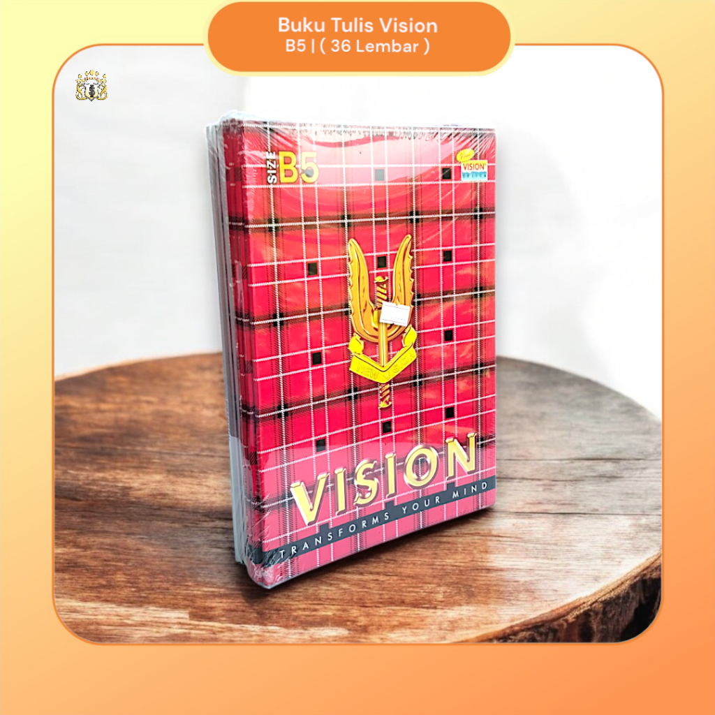

[ 1 Pack ] Buku Tulis Vision B5 Isi 36 Lembar / Buku Tulis Sekolah / Buku Kampus