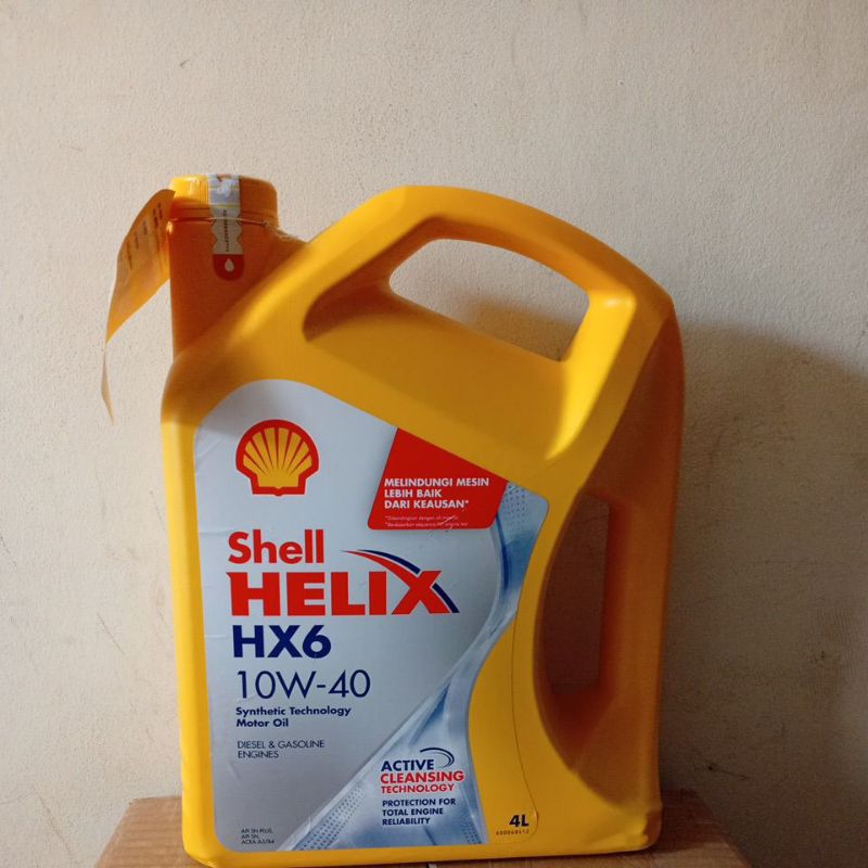 Oli shell Hx6 4Liter oli mesin Hx6 4L Oli Pelumas mesin Shel Hx6 4Liter Oli Galon Shel Hx6 4liter