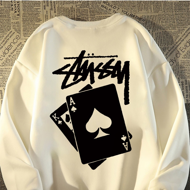 [COD] Fastfash Crewneck Sweater Pria Dan Wanita Lengan Panjang Lengan Panjang Oversize Kaus Motif Ka