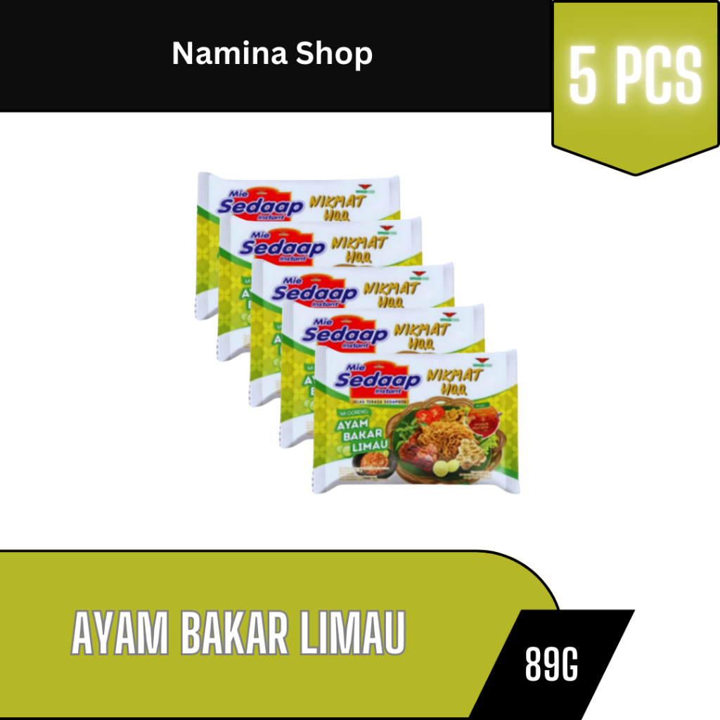 

SEDAAP MIE INSTAN AYAM BAKAR LIMAU 89G - 5 PCS - BANDUNG