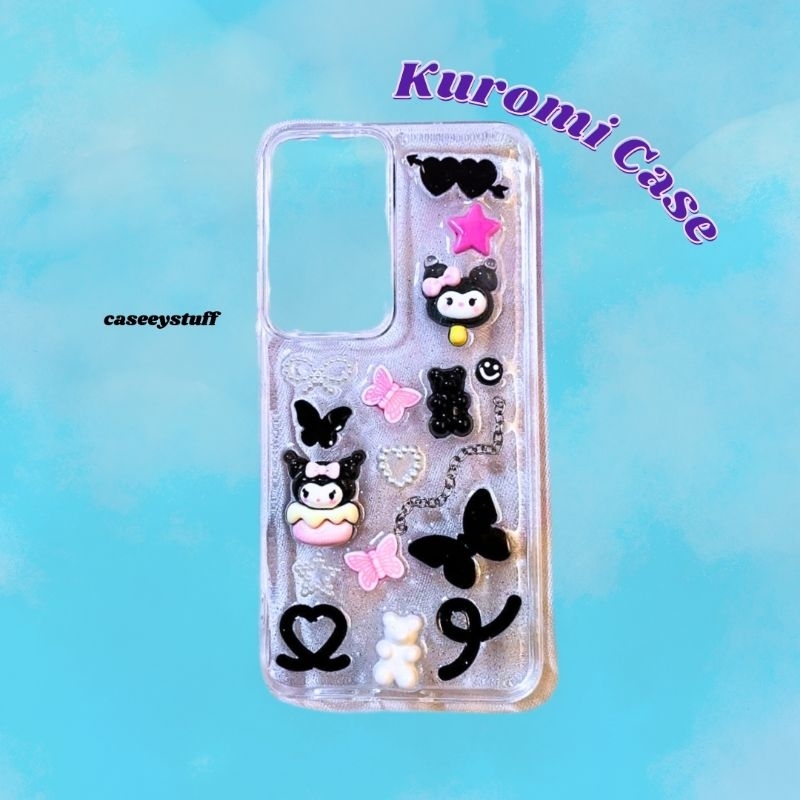 Case Kuromi Sanrio Custom Case For All Type Merek HP IPHONE, SAMSUNG, REDMI, VIVO DLL
