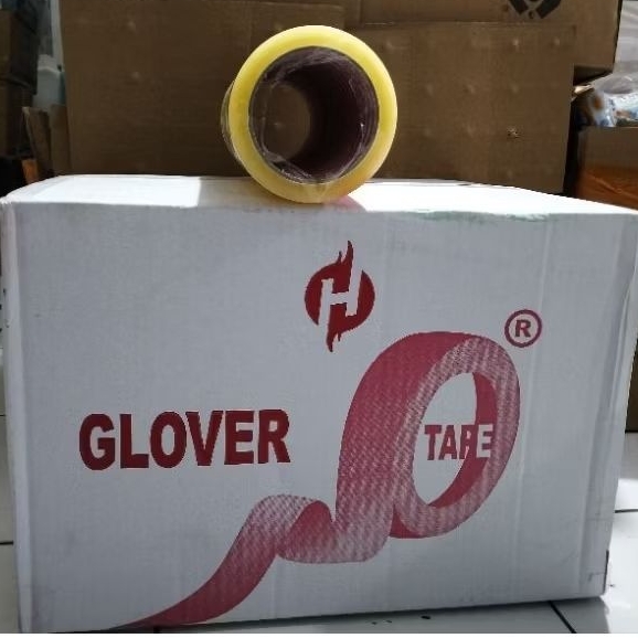 

1 Dus isi 72 Roll Lakban Bening merk Glover 48mm x 70mtr