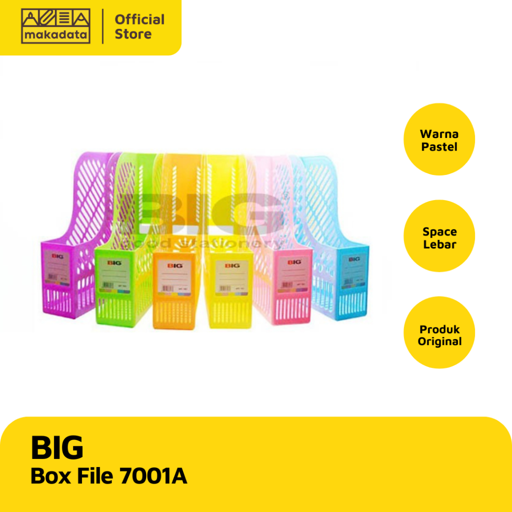 

BOX FILE BIG 7001A PASTEL (1 PCS) MURAH