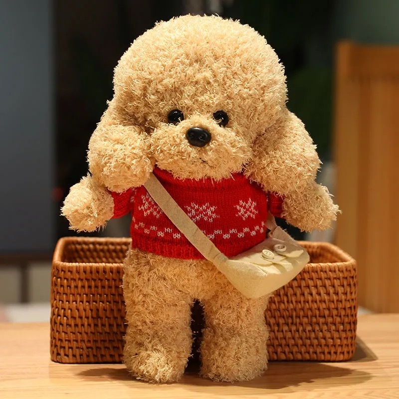 Boneka beruang teddy lucu berpakaian kartun boneka anjing kecil boneka beruang tidur mainan boneka p