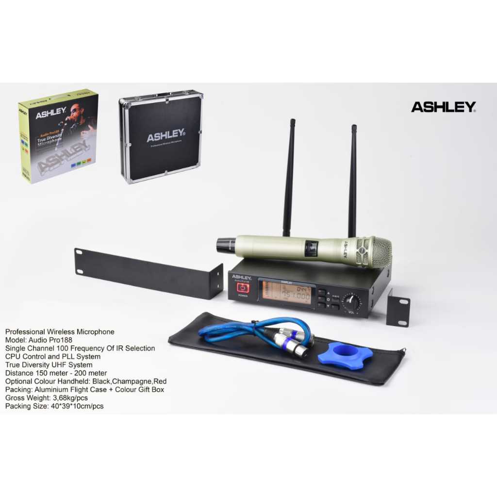 MIC MIKROFON ASHLEY AUDIO PRO188 / PRO 188 WIRELESS MULTI CHANNEL ORIGINAL