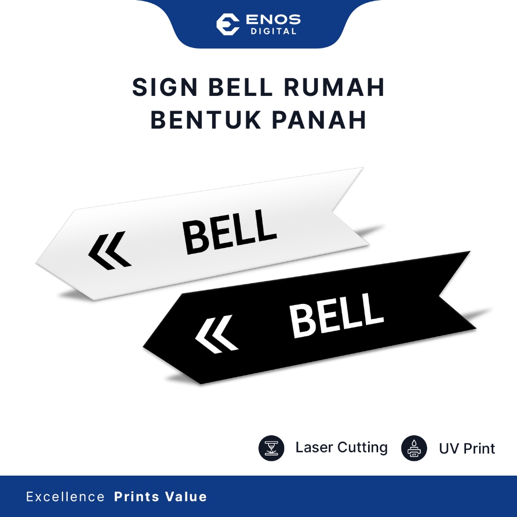 

SIGN SIGNAGE BEL / PAPAN TANDA PETUNJUK PENUNJUK ARAH BELL / BAHAN AKRILIK ACRYLIC PRINT UV ANTI AIR