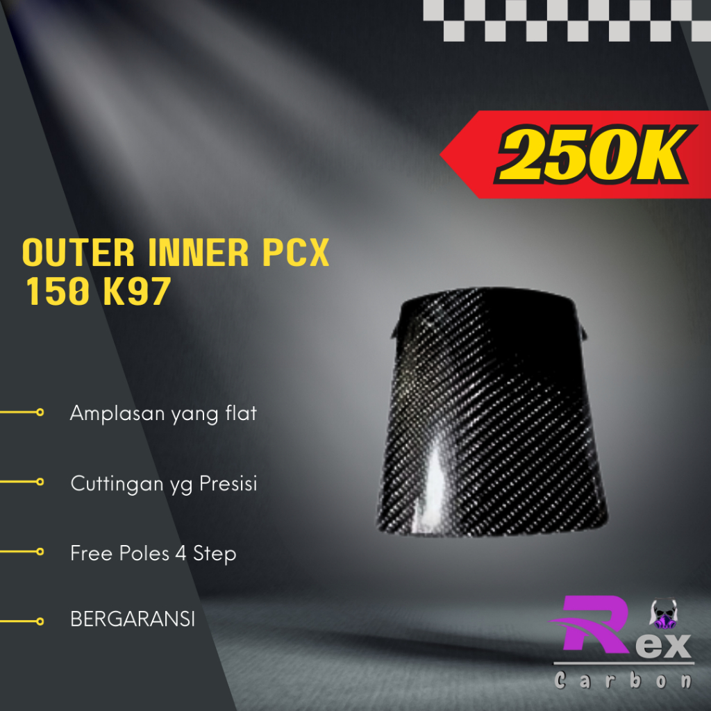 outer inner pcx 150 k97/ cover inner pcx Carbon kevlar/ karbon fiber
