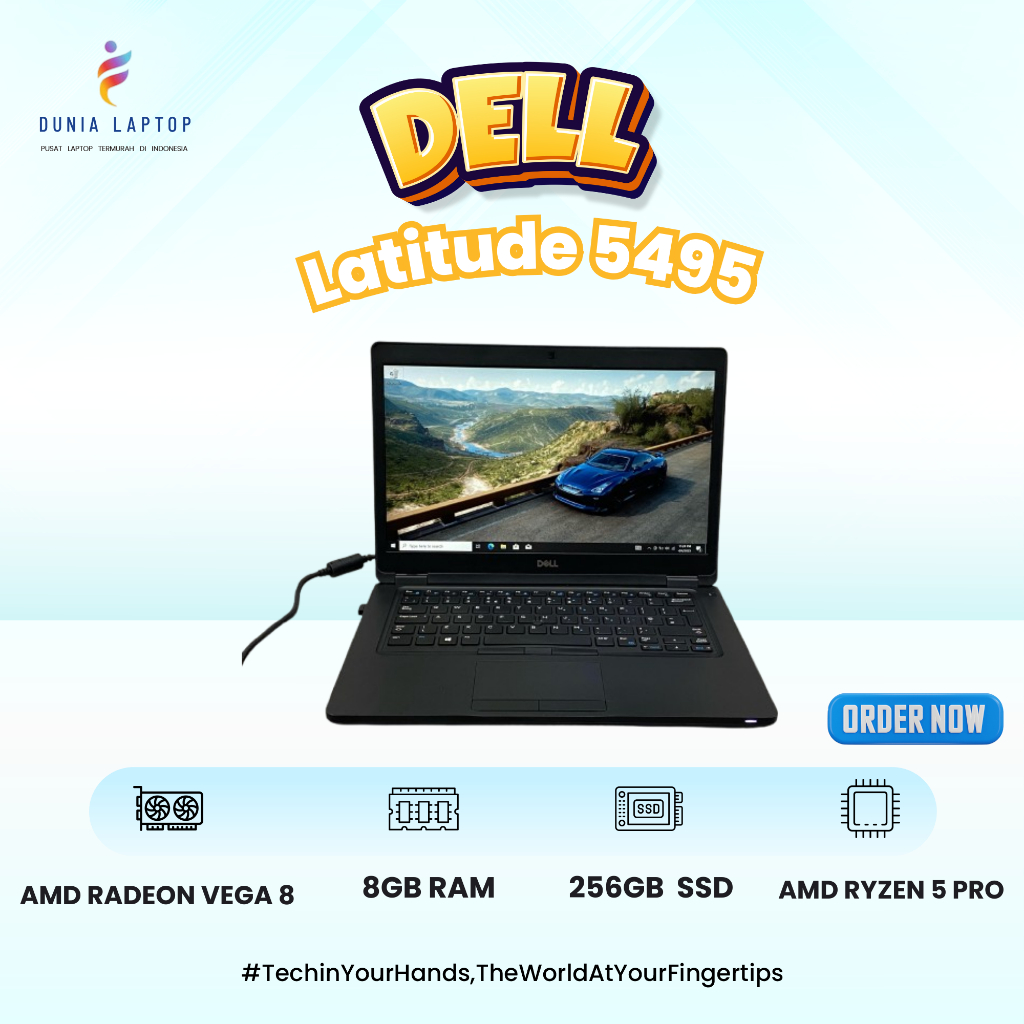 Laptop Dell Latitude 5495 AMD Ryzen 5 Pro RAM 8GB