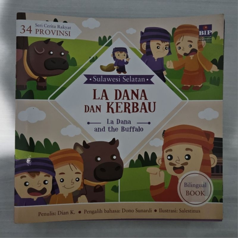 SERI CERITA RAKYAT 34 PROVINSI : La Dana dan Kerbau (PRELOVED)