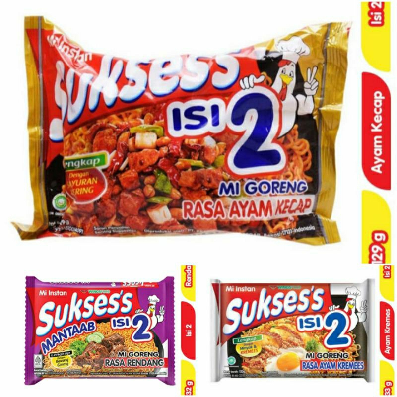 

Sukses's Isi 2 Mie Instant Goreng 129g