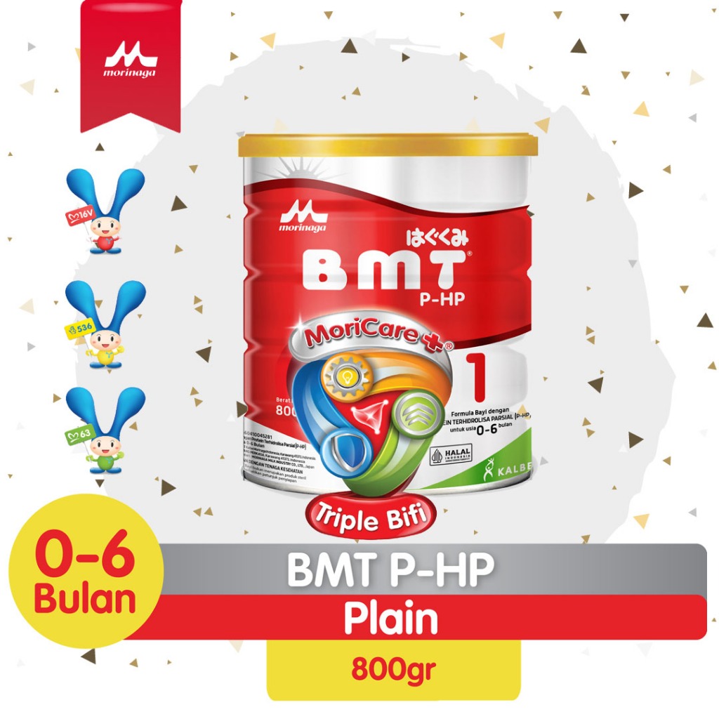 Morinaga BMT PHP 800gr - BMT P-HP Susu Formula Usia 0-6 Bulan 800 gr