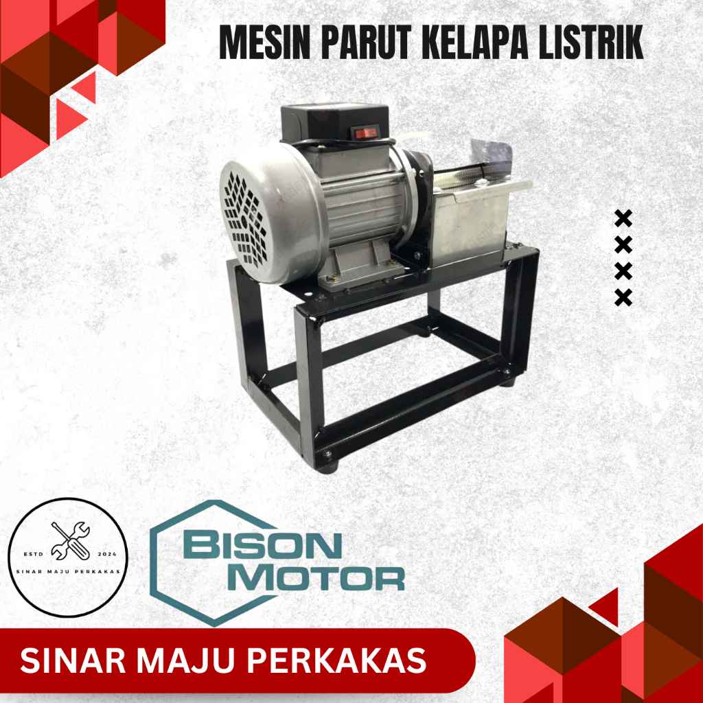 MESIN BISON Mesin Parut Kelapa Listrik Parutan Singkong Dinamo