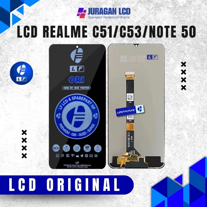 Lcd Realme C51 / C53 / Realme Note 50 / N50 Original fullset touchscreen Life future kualitas terbai