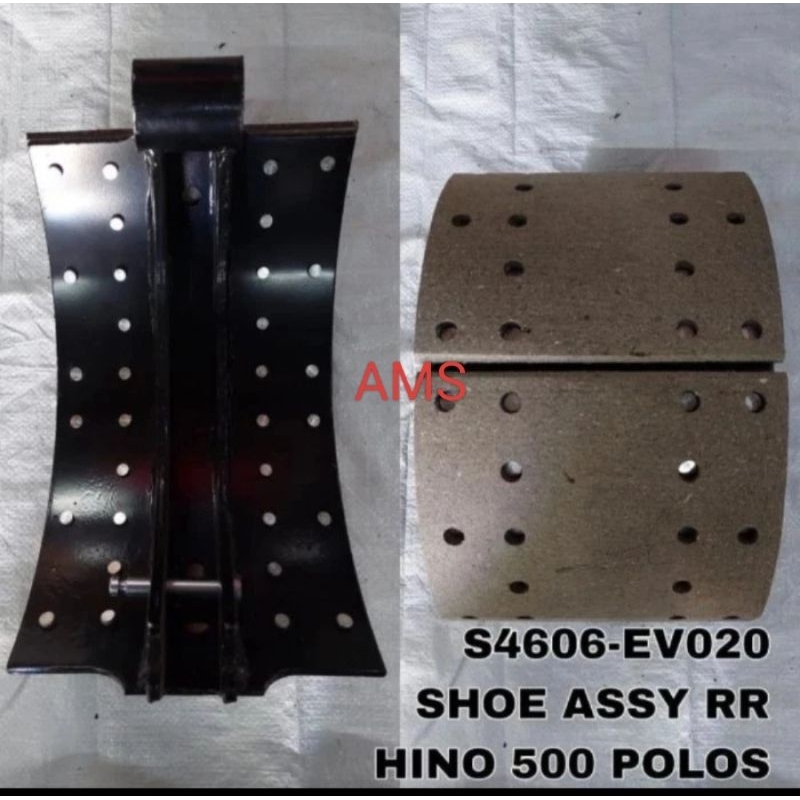 BRAKE SHOE ASSY REAR SEPATU KAMPAS REM BELAKANG POLOS HINO 500 S4606-EV020