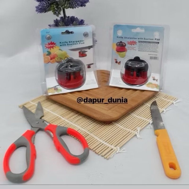 asahan pisau / pengasah pisau bulat tempel kaca
