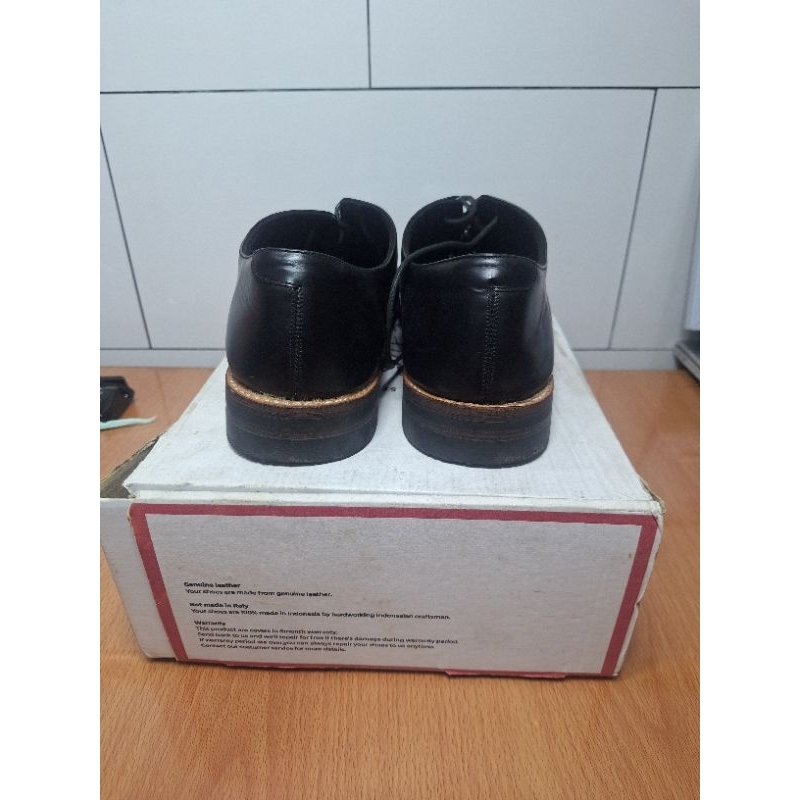 Portee goods oxpord captoe hitam sepatu kulit kerja