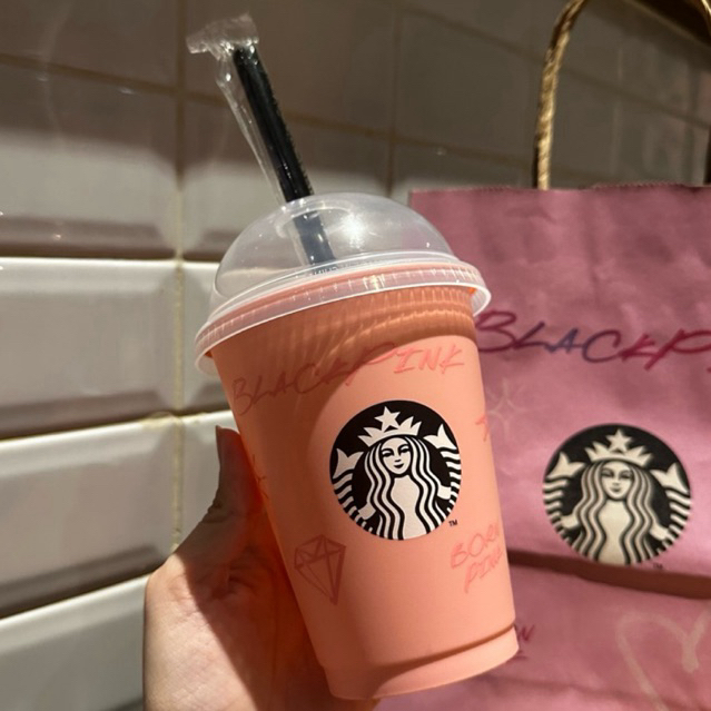 NEW Tumbler Starbucks x Blackpink Reusable Cup Limited Edition Original Starbucks