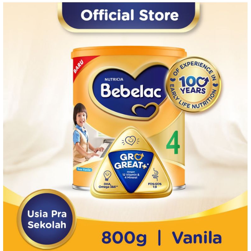 

Bebelac 4 Kaleng Vanila / Madu 800gr