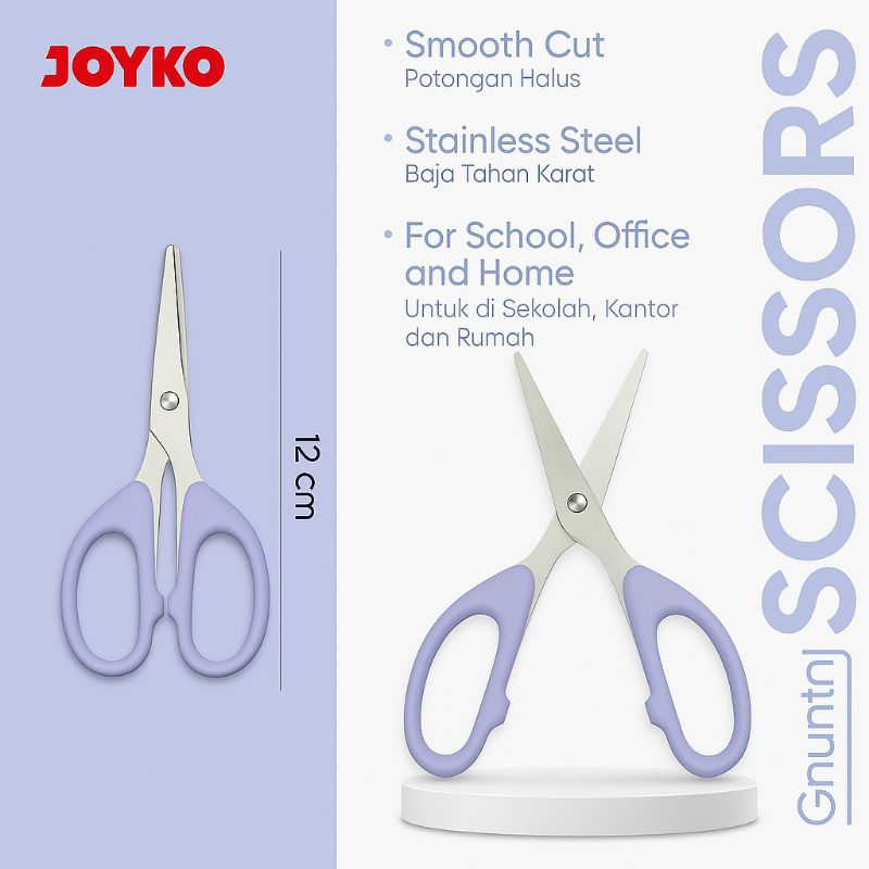 

Joyko Gunting Pastel SC-828 Stainless Steel Original - Potongan Halus, Cocok untuk Sekolah, Kantor & Rumah