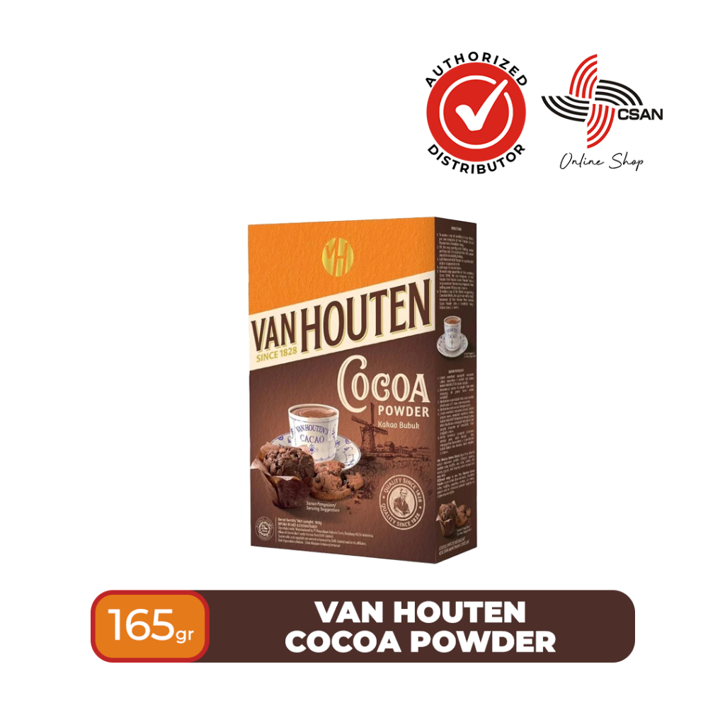 

*Van Houten* Bubuk Coklat - 165 gr | Cocoa Powder | Bahan Kue & Minuman aff