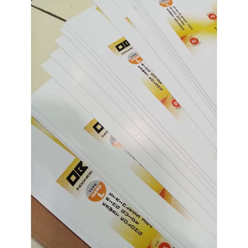 

30x Label kemasan kertas ivory 260g