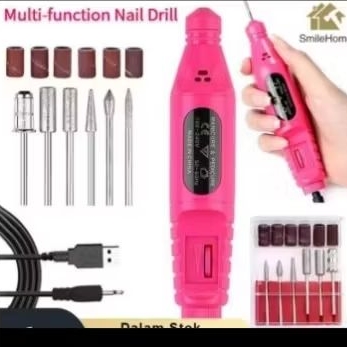 ALAT BOR GERINDA LISTRIK LENGKAP. WARNA RANDOM .