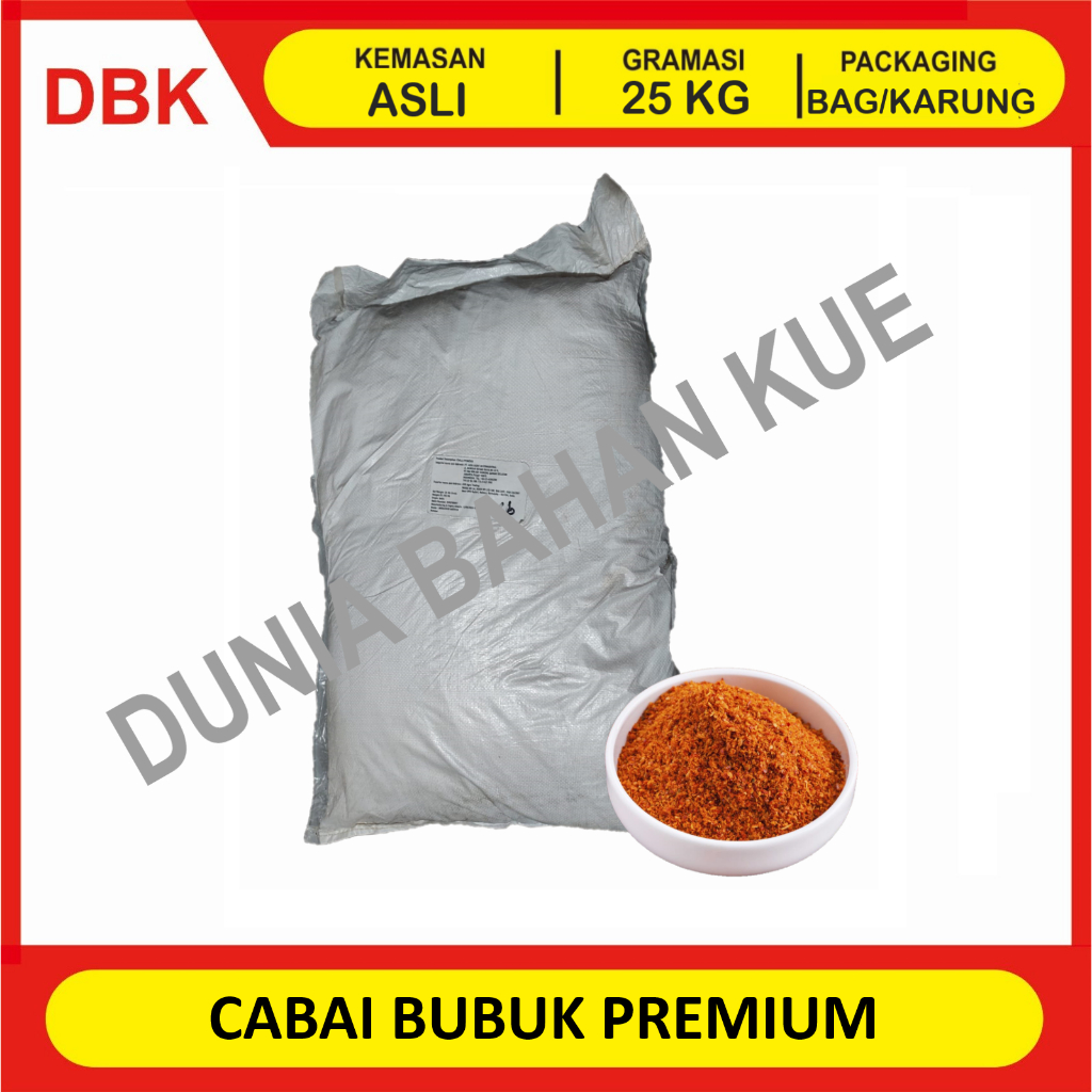

CABAI BUBUK PREMIUM - 1 BAG 25 KG / CHILI POWDER