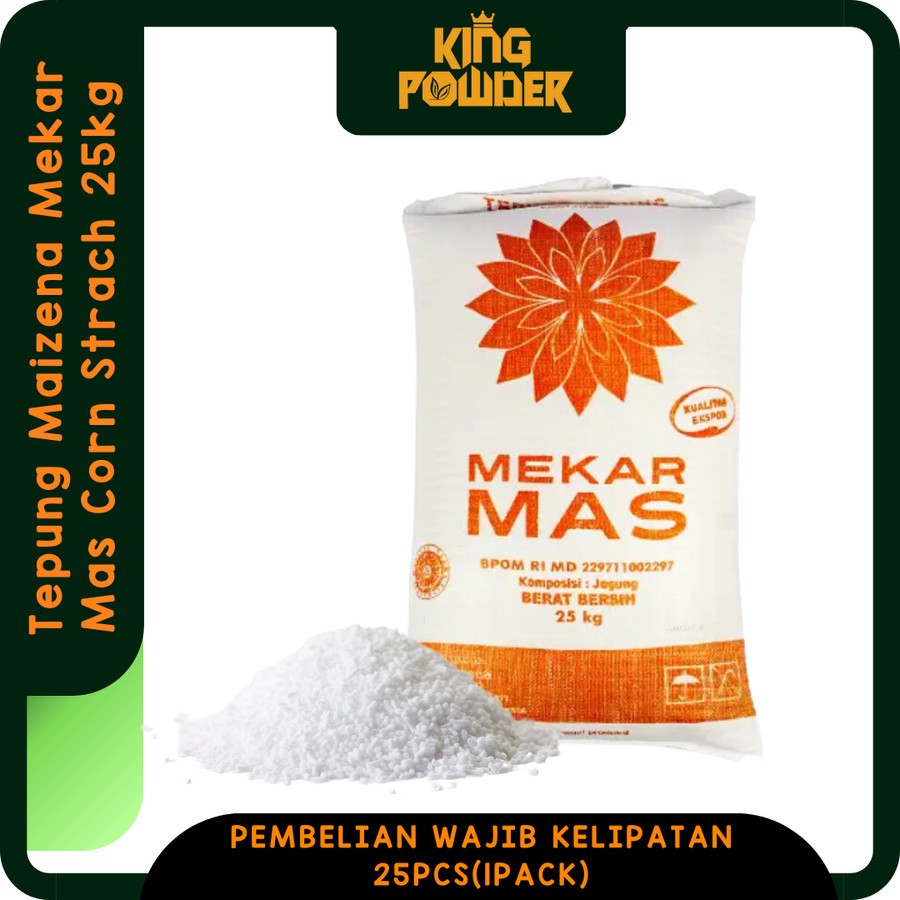 Corn Strach 25kg / Tepung Maizena Mekar Mas / Tepung jagung / Tepung Maizena 1 karung