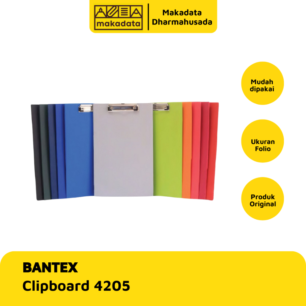 

CLIPBOARD / PAPAN UJIAN BANTEX PVC FOLIO (KODE 4205) MURAH