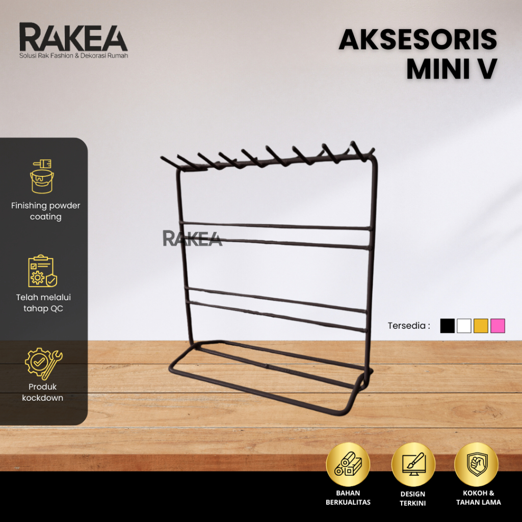 RAK AKSESORIS MINI V - GANTUNGAN GELANG - AKSESORIS DISPLAY GELANG AESTHETIC - RAKEA