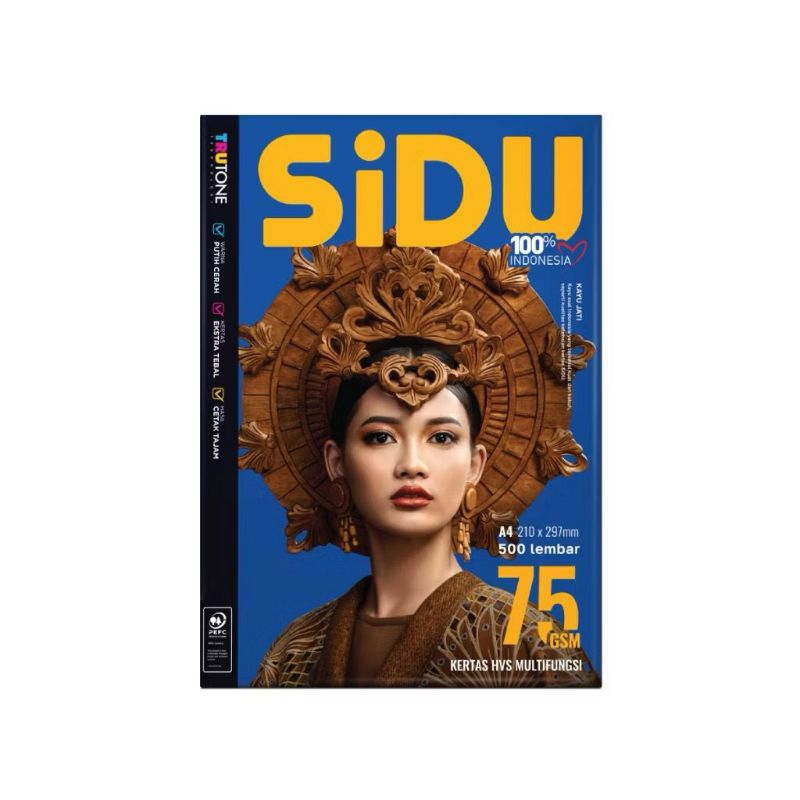 

Promo 1 Dus (5 Rim) Kertas HVS A4 SIDU 75gsm BISA INSTAN