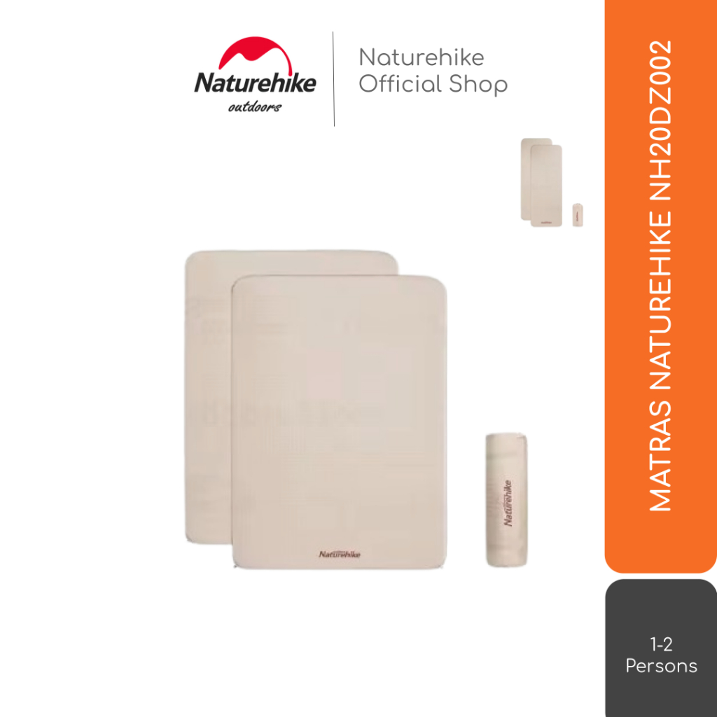 MATRAS ANGIN GLAMPING SQUARE SELF INFLATABLE SLEEPING PAD NATUREHIKE NH20DZ002