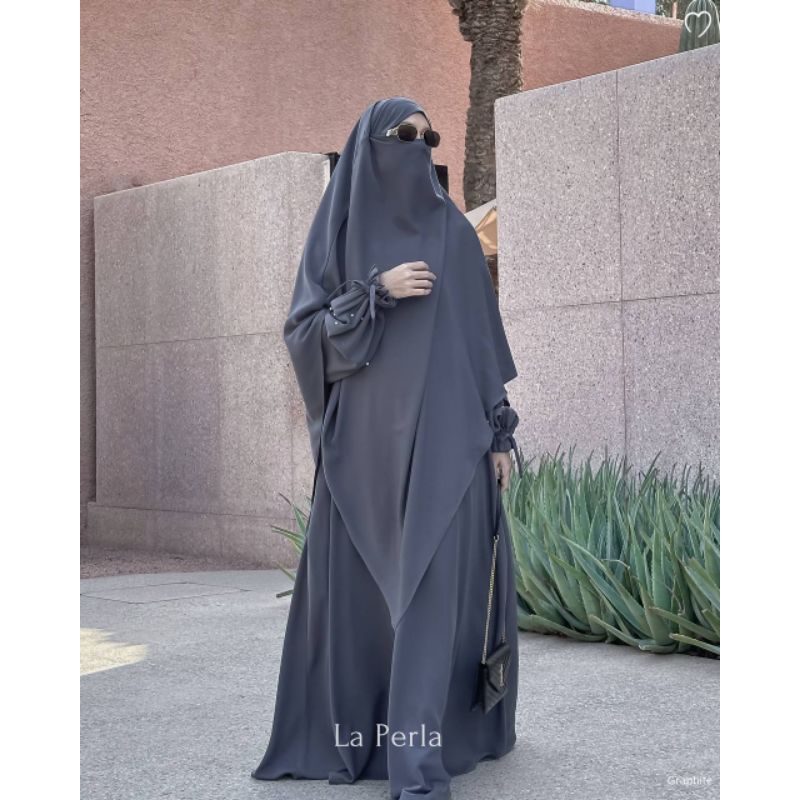 Khimar by Mahira Indonesia | Franch Khimar Jetblack | Mahira | FK