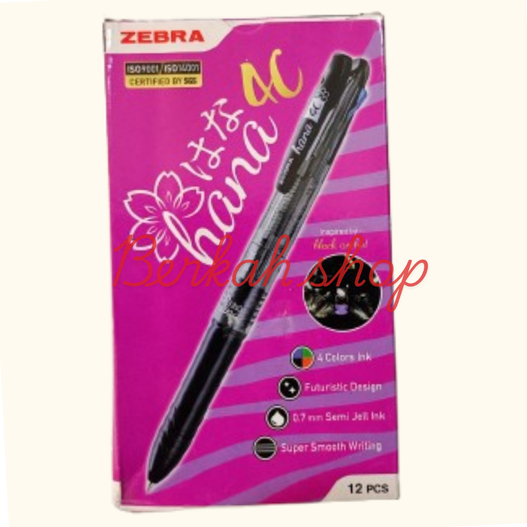 

PULPEN ZEBRA HANA 4C 4 COLORS INK (0.7mm)