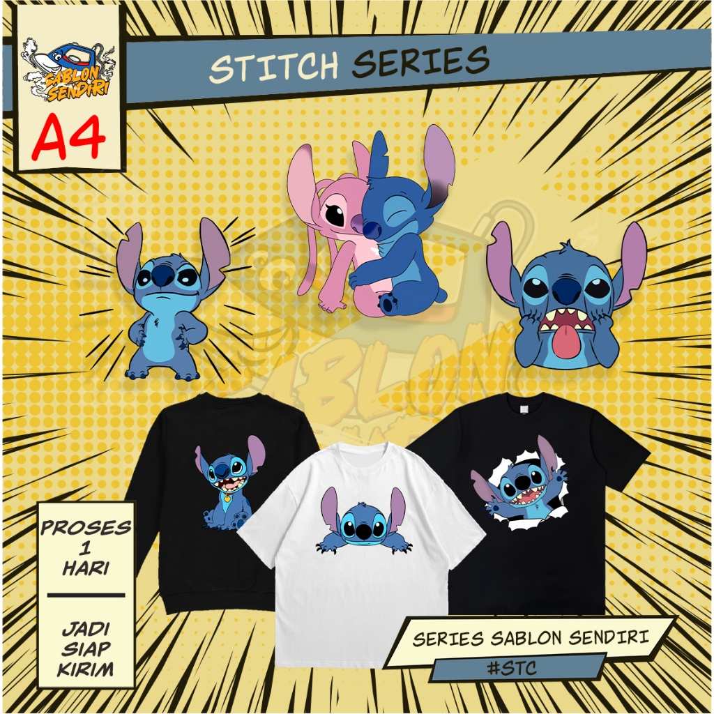 SABLON DTF - SABLON SETRIKA - STITCH SERIES - A4