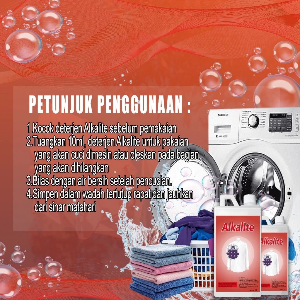 DETERJEN PENGHILANG NODA LAUNDRY 1 LITER | ANTI NODA JAMUR PAKAIAN TERMURAH
