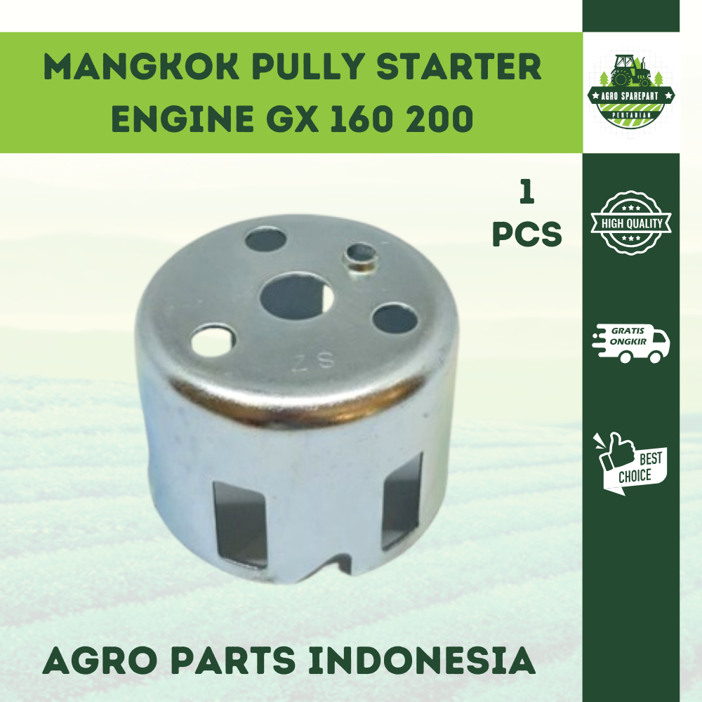 Mangkok Pulley Starter GX 160 GX 200 Pully Stater Puli Poli Tarikan Engkol Mesin Penggerak Honda