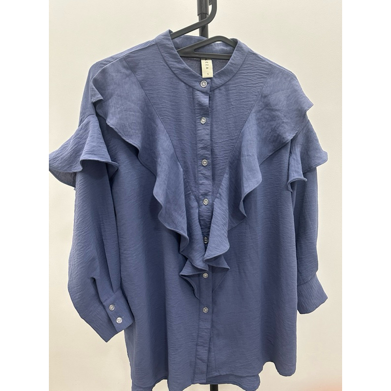 [PRELOVED] ALEZA BLOUSE - Royal Blue Size S