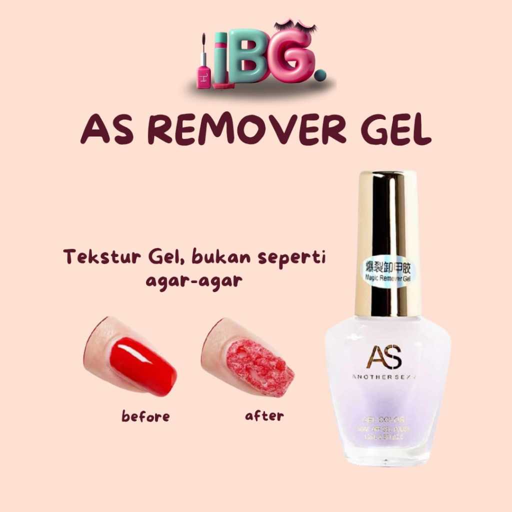 AS Magic Remover Nail Gel AS Magic Remover Magic Rremover Nail Gel Magic Remover Nail Art Gel Instan