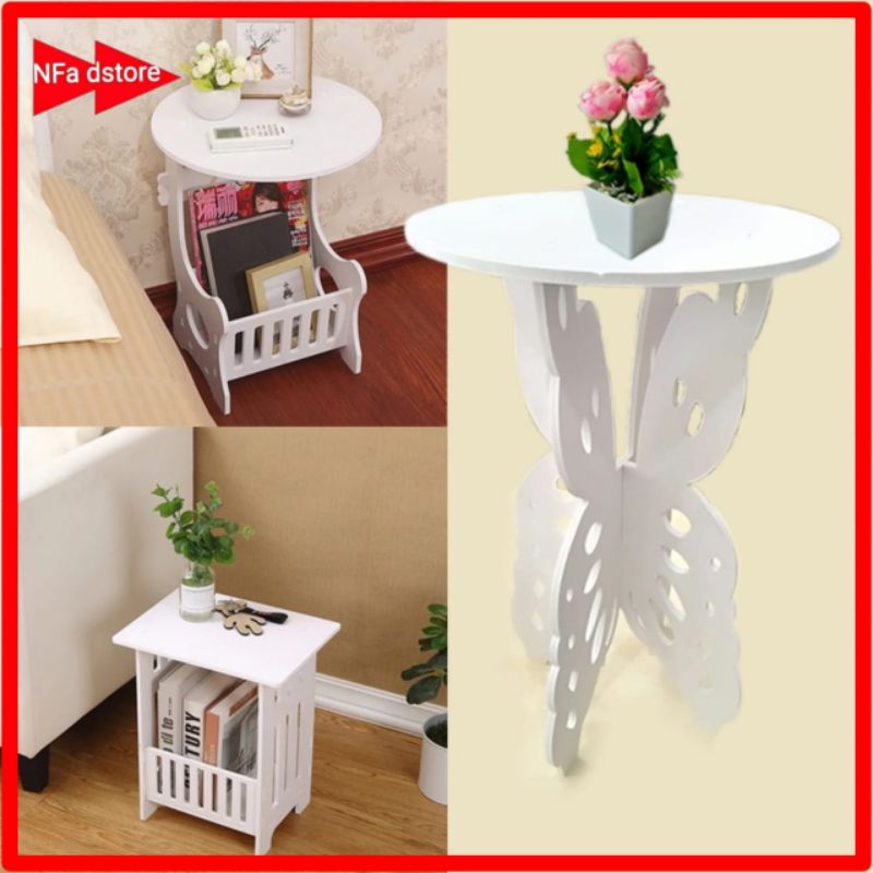 Meja Mini Hiasan Sudut Tempat Bunga Ruang Tamu Meja Kopi Kamar Tidur