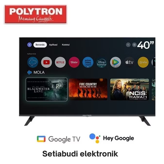 LED TV POLYTRON 40RG9058 SMART ANDROID GOOGLE TV 40INCH Google tv 40RG9059