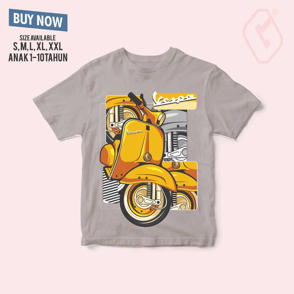 Kaos anak Vespa / baju distro anak Vespa