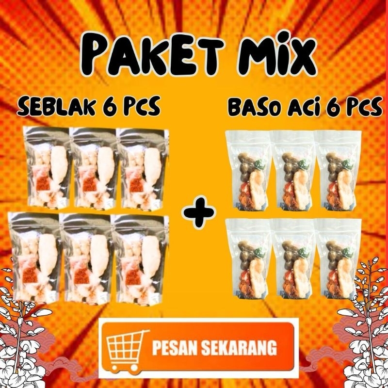 

PROMO!! BASO ACI paket MIX seblak 6 BOCI 6