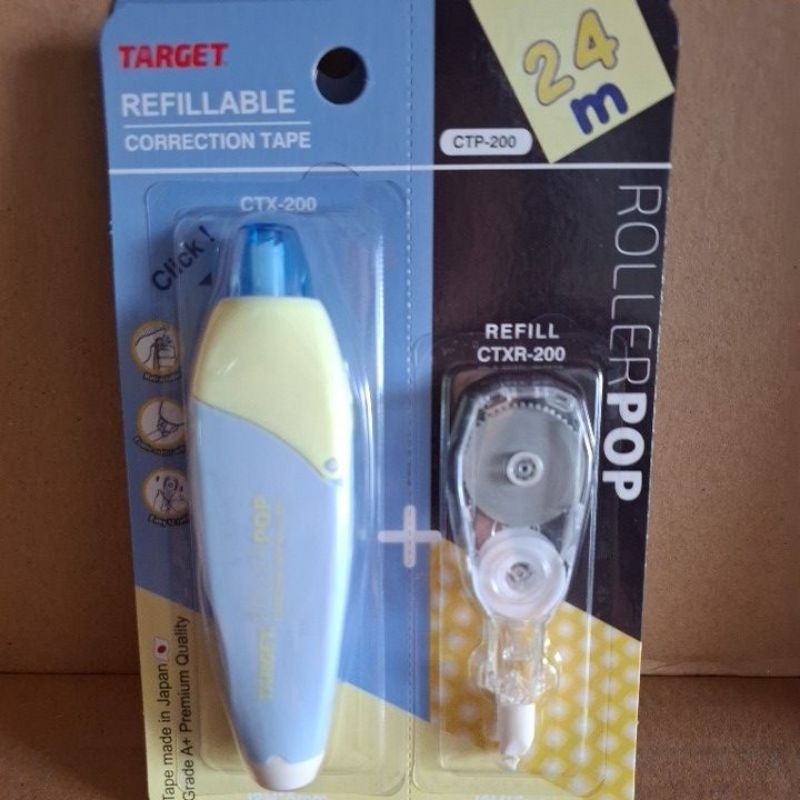 

tip ex kertas merk target plus refill 24m (12+12)