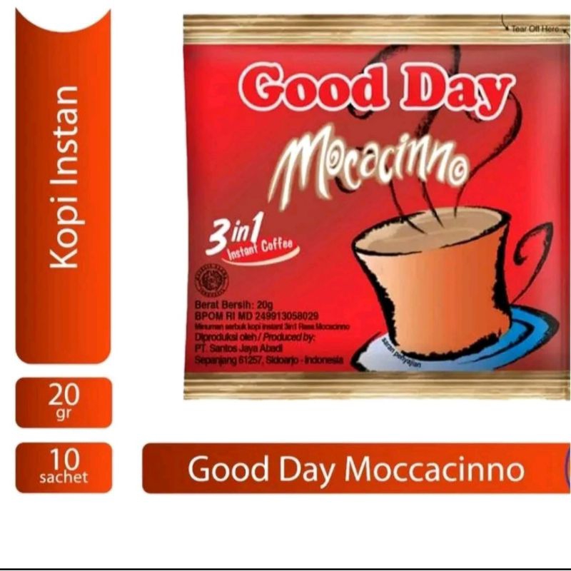 

1 renceng good day kopi 3 in 1 instan coffe 20gr x 10 sachet